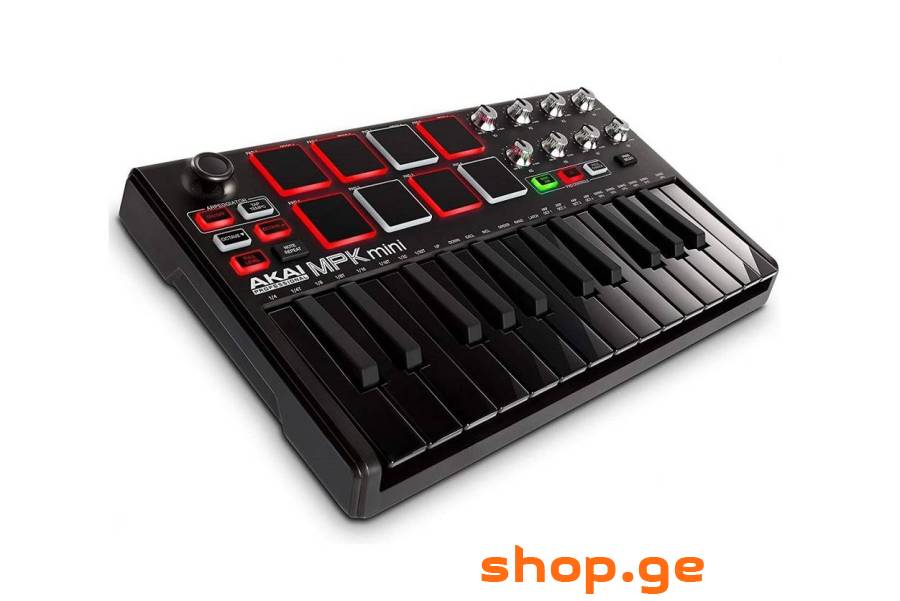 აუდიო კონტროლელი AKAI MPKMINI3B შავი კლავიშებით