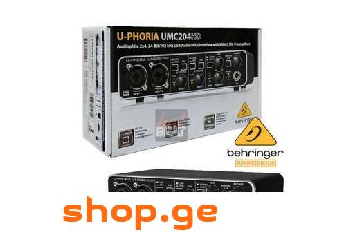 Behringer U-Phoria UMC204HD USB Audio Interface