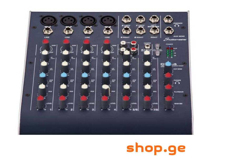 Studiomaster C2S-4 USB აუდიო მიქშერი