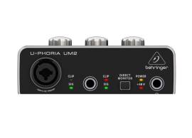 Behringer U-Phoria 2x2 UM2 Interface გარე ხმის