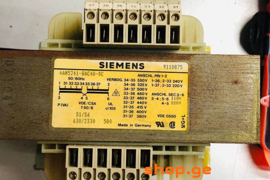 siemens ტრანსფორმატორი ცვლად დენზე