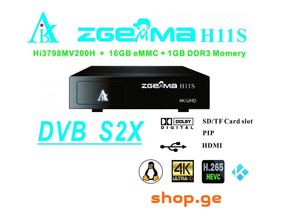 ZGEMMA H11S 4K UHD DVB-S2X Linux