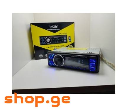 VOS VBT-3100A მაგნიტოფონი ბლუთუზით ,3USB პორტით,ამ
