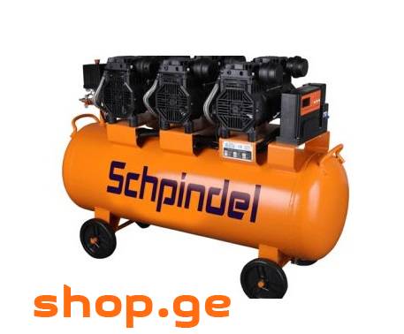 ჰაერის კომპრესორი ზეთის გარეშე უზეთო 100L 1600w