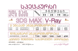 სპეცკურსი 3დს მაქს - 3DS MAX V-Ray 
