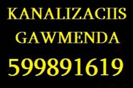 KANALIZACIIS GAWMENDA 24/7 GAMODZAXEBIT 599891619