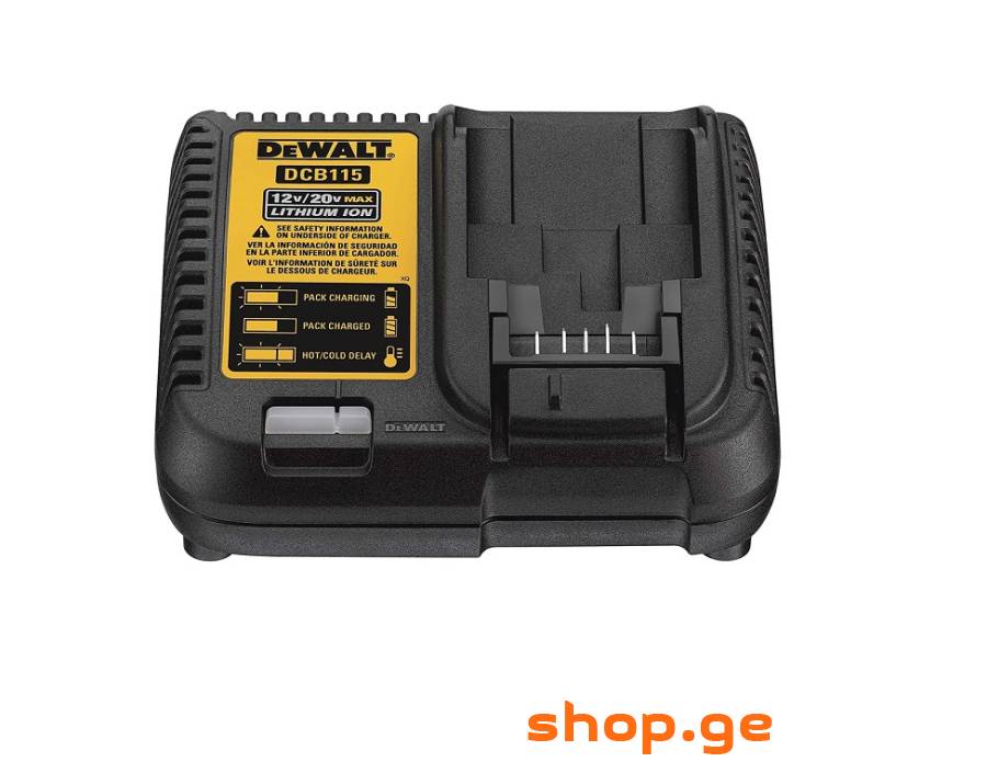DEWALT ელემენტის დამტენი 10,8/12/14,4/18V