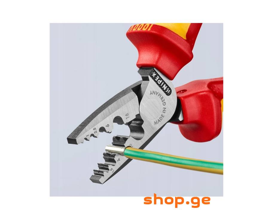 KNIPEX ბუნიკების საპრესი 1-16მმ 1000V