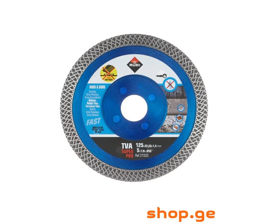 RUBI HARD & DURO 125MM კერამოგრანიტის საჭრელი