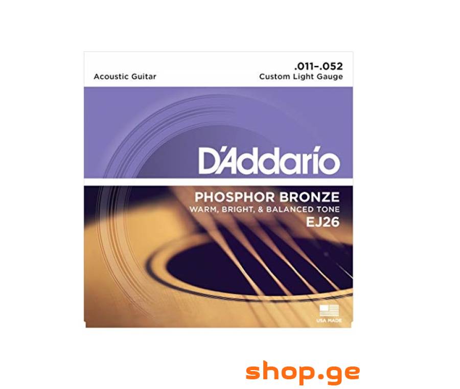 Daddario EJ26 SET ACOUS PHOS BRZ CST LITE