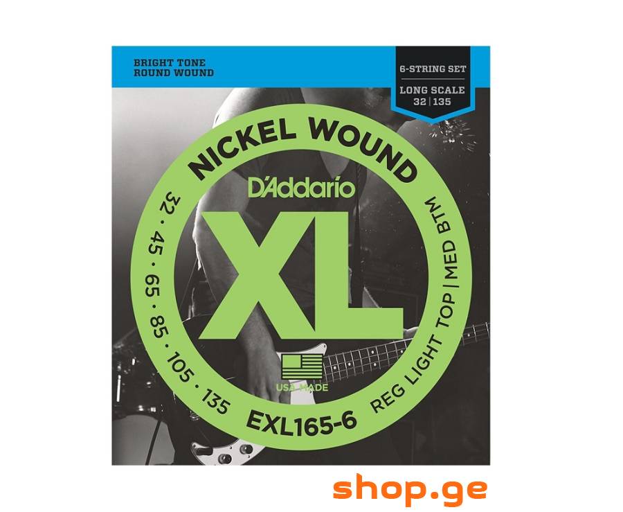 Daddario EXL165-6 SET BASS XL 32-135 LONG 6STR