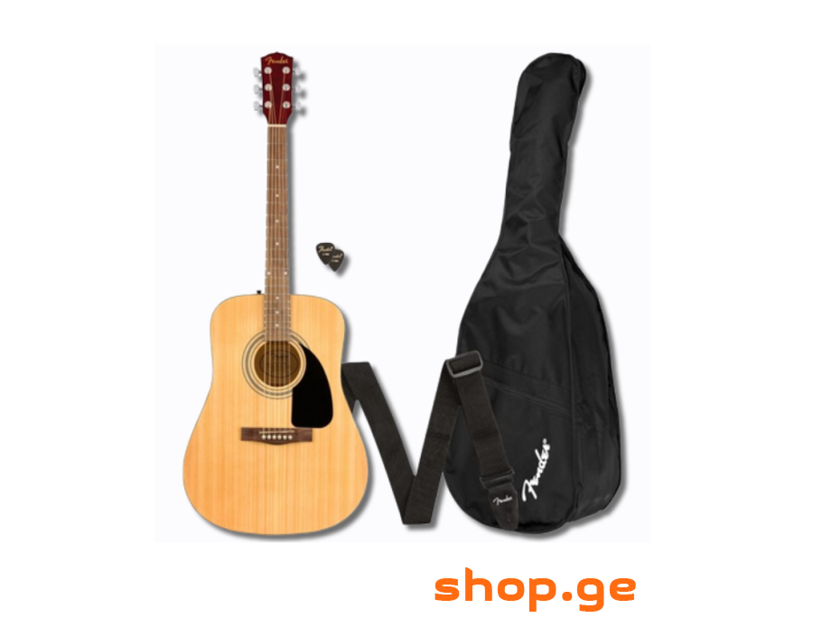 Fender FA-115 Dreadnought Pack, Black, Walnut