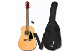 Fender FA-115 Dreadnought Pack, Black, Walnut 