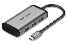 VENTION TGRHB USB-C to USB3.0*3/TF/SD/PD Hub 0.15M