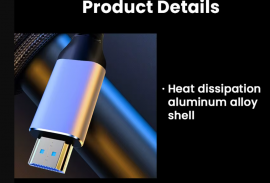 3 მეტრი NIERBO HDMI 2.1 კაბელი 8K 60Hz 4K 120Hz 48