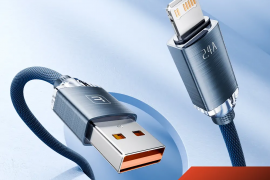  USB კაბელი Toocki Crystal Aluminum USB To Lightni