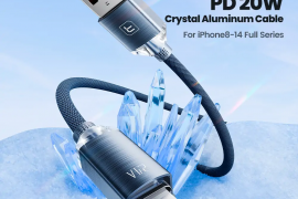  USB კაბელი Toocki Crystal Aluminum USB To Lightni
