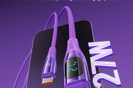 USB კაბელი Toocki Metal Zinc Alloy Purple Cable US
