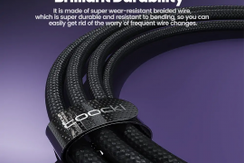 USB კაბელი Toocki Metal Zinc Alloy Purple Cable US