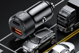 მანქანის USB დამტენი Toocki Dual USB Car Charger 5