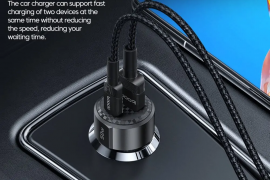 მანქანის USB დამტენი Toocki Dual USB Car Charger 5
