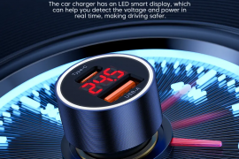 მანქანის USB დამტენი Toocki Dual USB Car Charger 7