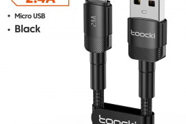 USB კაბელი Toocki Braided 2.4A USB To Micro USB Ca