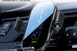 უსადენო დამტენი TOOCKI A7 Wireless Car Charger 15W