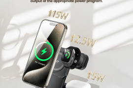 უსადენო დამტენი Toocki 3 in 1 portable wireless ch