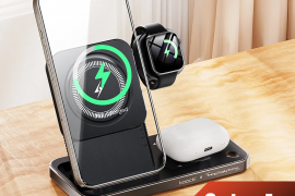 უსადენო დამტენი Toocki 3 in 1 portable wireless ch