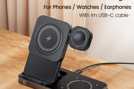 უსადენო დამტენი Toocki 3 in 1 portable wireless ch