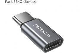 OTG ადაპტერი Toocki OTG Lightning to USB-C Adapter