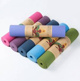 Eco Friendly პარალონი სავარჯიშო Yoga Mat - 6 მმ