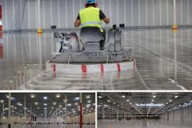 ბეტონის იატაკის მოხვეწა (გაპრიალება)