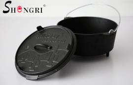 High quality Cast iron Dutch oven,outdoor BBQ