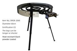 Heat up rapidly 3-ring gas burner for outdoor BBQ