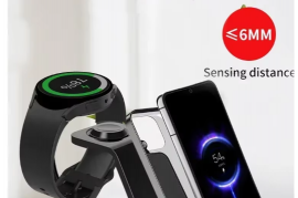 VIKEFON 30W უსადენო დამტენის სადგამი iPhone, Samsu