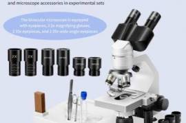 Binocular Microscope Double-Layer Stage 40x-2000x 