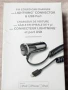 INSIGNIA 9FT CAR CHARGER WITH LIGHTNING CONNECTOR 
