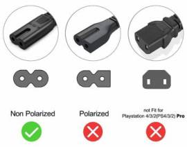 Insignia 1.8 m non-polarized Power Cord Cable