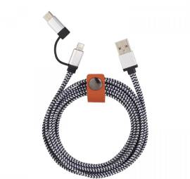 Paramount 3-in-1 Fabric Charging Cable