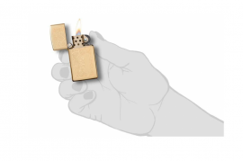 Zippo, 1652B - 1652 Slim Brass Venetian