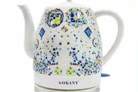 sokany კერამიკული ელექტრო ჩაიდანი
