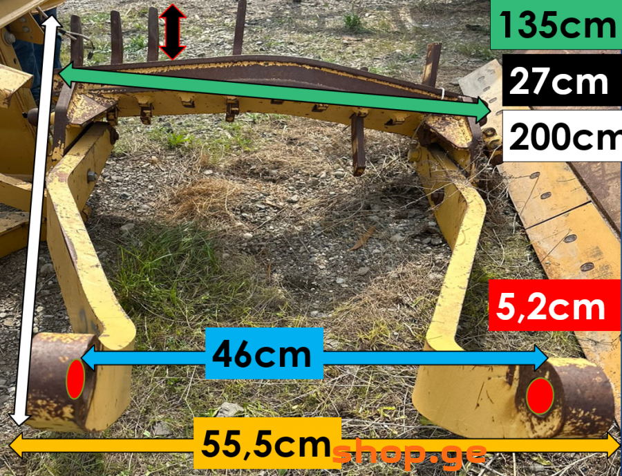 Komatsu GD 705A გრეიდერის დანა