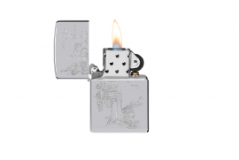 Zippo, 250-113468 - 250 HP Chrome - Old Tbilisi - Statue 