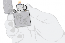 Zippo, 250-113468 - 250 HP Chrome - Old Tbilisi - Statue 