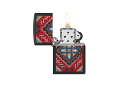Zippo, 218-113456 - 218 Black Matte - Georgian Pattern De