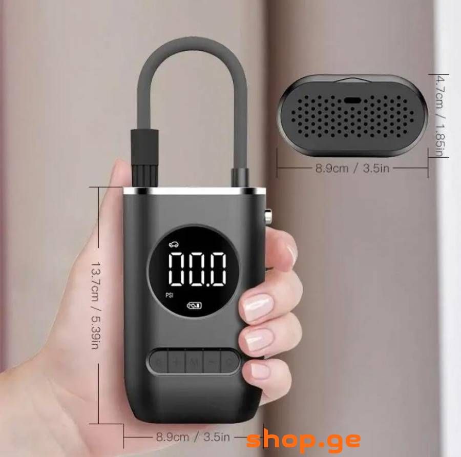 ✅ ჰაერის კომპრესორი, Power Bank. პორტატული, USB და