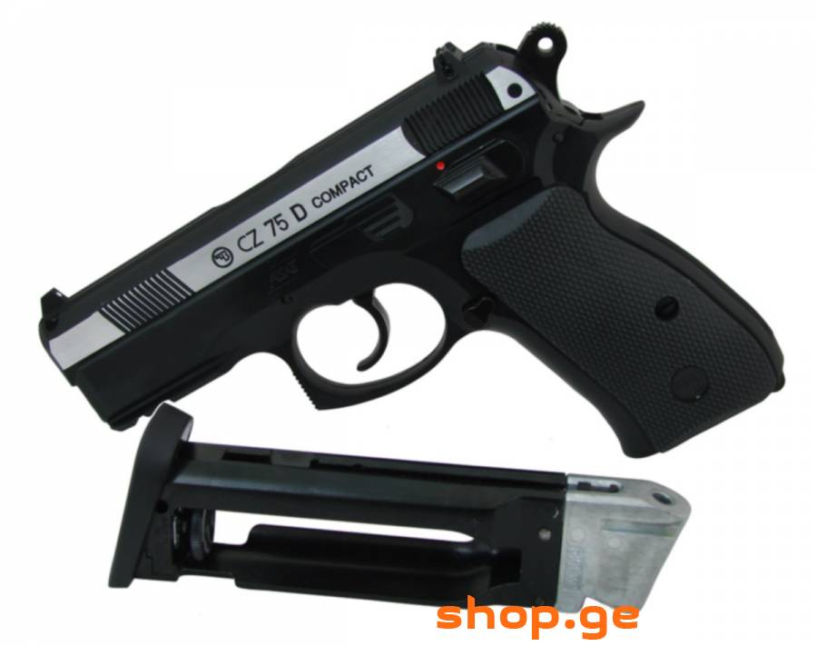 CZ 75D Compact USA ახალი, გაუხსნელი ონევმატური