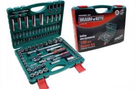 braum auto 108 ხელსაწყოებია ნაკრები ნაბორი კლუჩები